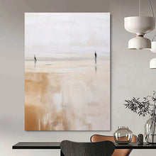 Load image into Gallery viewer, Two Figures Abstract Canvas Painting, Perfect for Romantic Bedroom &amp; Intimate Living Room LargeART1313
