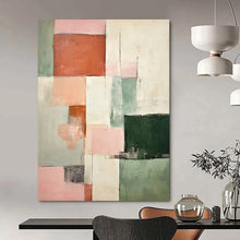 Load image into Gallery viewer, Pastel Color - Block Abstract Art, Suited for Scandinavian Nursery &amp; Minimalist Living Room LargeART2299
