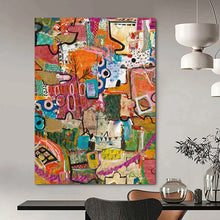 Load image into Gallery viewer, “Color Patch” Mixed bright colors, patchwork - like shapes. DTP293
