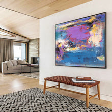 Load image into Gallery viewer, Vibrant Color - Blended Abstract Painting for Modern Living Room &amp; Creative Studio DKH161
