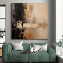 Load image into Gallery viewer, Oversized Hand - painted Earth - Toned Abstract Reflection Acrylic Art for Rustic - Inspired Living Spaces LargeART0252
