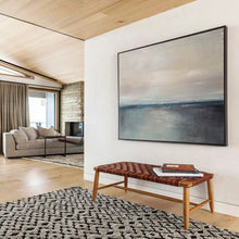Load image into Gallery viewer, Minimalist Sea and Sky Abstract acrylic painting DLZ017
