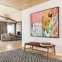 Load image into Gallery viewer, Vibrant Graffiti - Style Abstract Painting for Urban Café &amp; Youth - Centric Community Space DKH198
