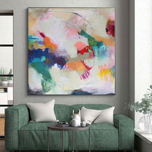 Load image into Gallery viewer, Hand - painted Large - scale Colorful Abstract Fusion Acrylic Art for Artistic Living Rooms LargeART0094
