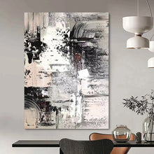 Load image into Gallery viewer, “Monochrome Urban Texture” – Shades of gray, white, black, layered abstract forms DTP392
