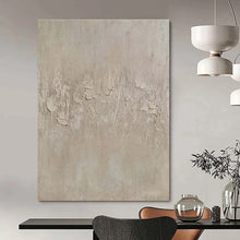 Load image into Gallery viewer, Beige Minimalist Abstract Painting, Ideal for Neutral - Toned Bedroom &amp; Minimalist Office LargeART1473

