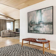 Load image into Gallery viewer, Industrial Abstract Painting with Muted Tones for Loft Apartment &amp; Artistic Workplace DKH178
