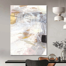 Load image into Gallery viewer, Desert Mirage – Sandy Browns, Soft Pinks and Hazy Whites in an Abstract Landscape DTP212
