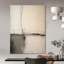 Load image into Gallery viewer, “Crossed Lines” – Thin black lines, soft gray, minimalist geometric forms DTP370
