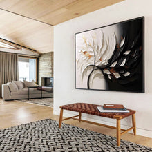 Load image into Gallery viewer, 3D Textured Floral Abstract Painting on Canvas - “Elegant Petals” DKH746
