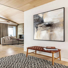 Load image into Gallery viewer, Neutral Toned Abstract - Timeless Living Room Art LargeART1533
