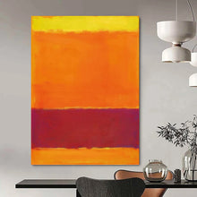 Load image into Gallery viewer, “Yellow, Orange and Purple Color - Field” - Rothko - Inspired Art on Canvas DKH1607
