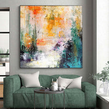 Load image into Gallery viewer, Hand - painted Substantial Warm - Hued Abstract Landscape Acrylic Art for Cozy Family Rooms LargeART0006
