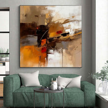 Load image into Gallery viewer, Repeated Warm Abstract Cityscape Acrylic Art - Suited for Industrial - style Apartment &amp; Creative Coworking Space LargeART0603
