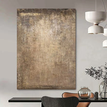 Load image into Gallery viewer, “Textured Earth Tones” - Brown, Beige Abstract Art on Canvas DKH1208
