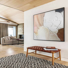 Load image into Gallery viewer, Textured Pastel Abstract Painting for Feminine Boudoir &amp; Soft - Toned Café DKH184
