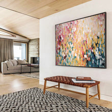Load image into Gallery viewer, Pastel Patchwork Abstract Large - scale acrylic painting DLZ166
