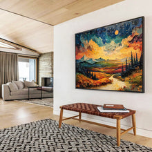 Load image into Gallery viewer, Vivid Landscape Abstract Painting for Bohemian Den &amp; Adventure - Lover’s Bedroom DKH252
