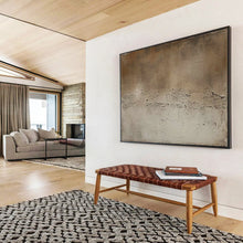Load image into Gallery viewer, “Neutral Textured Abstract” - Minimalist Abstract Acrylic, Fits Industrial - Style Loft and Art Studio DLZ255
