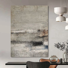 Load image into Gallery viewer, Grey - Hued Textured Abstract Acrylic Art, Ideal for Bedroom &amp; Study Nooks LargeART0975
