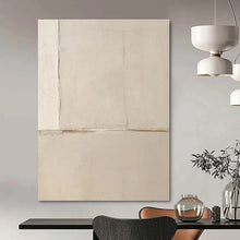 Load image into Gallery viewer, Minimalist White Abstract Canvas Painting, Ideal for Modern Hallway &amp; Minimalist Bedroom LargeART1304
