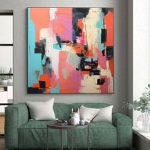 Load image into Gallery viewer, Colorful Abstract Collage Art for Creative Studio &amp; Vibrant Living Room LargeART0839
