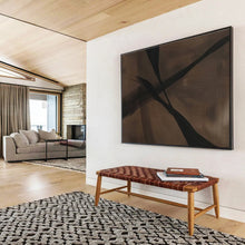 Load image into Gallery viewer, Brown and Black Abstract Shapes for Rustic Study &amp; Earthy Living Room DKH143
