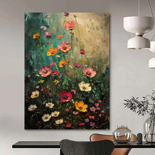 Load image into Gallery viewer, “Wildflower Meadow” - Impressionistic Floral Art on Canvas DKH1554
