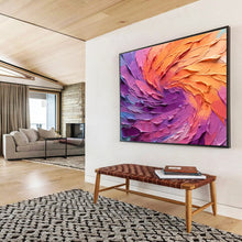 Load image into Gallery viewer, Colorful Swirl “Vibrant Motion” Painting on Canvas, Abstract Expressionist Art DKH820
