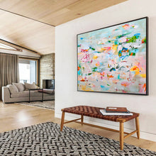 Load image into Gallery viewer, Light - Filled Abstract Doodle Painting for Trendy Teen Hangout &amp; Creative Coworking DKH036
