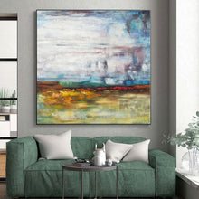 Load image into Gallery viewer, Large - Scale Colorful Misty Landscape Abstract Acrylic Art for Garden Room &amp; Wellness Center LargeART0383
