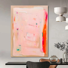Load image into Gallery viewer, Minimalist Soft Pink Abstract, Ideal for Calming Bedroom &amp; Minimalist Office LargeART1828

