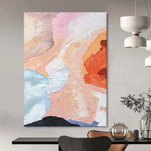 Load image into Gallery viewer, “Soft Color Fusion” – Pastel - Toned Abstract Oil Painting with Gentle Textures DTP275
