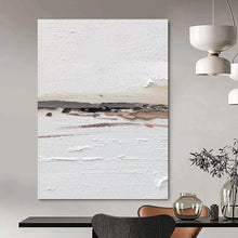 Load image into Gallery viewer, “Textured White Abstract” - Minimalist Layered Art on Canvas DKH1664
