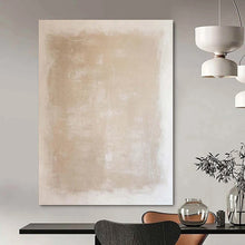 Load image into Gallery viewer, Hand - painted Large - scale Beige Textured Abstract Acrylic Art for Neutral - Toned Bedrooms LargeART0133
