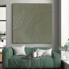 Load image into Gallery viewer, Grand Hand - painted Textured Wave Abstraction Acrylic Art for Minimalist - Inspired Hallways LargeART0253
