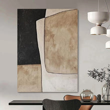 Load image into Gallery viewer, Earth - Toned Geometric Shapes Acrylic Art, Perfect for Bohemian - Style Bedroom &amp; Warm - Toned Café LargeART1080
