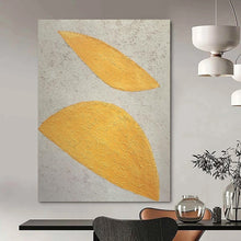 Load image into Gallery viewer, Yellow Leaf - Shaped Abstract Acrylic Art, Ideal for Garden Room &amp; Kids’ Playroom LargeART0990
