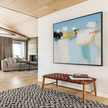 Load image into Gallery viewer, Hand - painted Substantial Colorful Abstract Minimalist Scene Acrylic Art for Modern Home Offices LargeART1757

