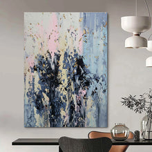 Load image into Gallery viewer, Pink, Blue &amp; Gray Abstract Painting - Ideal for Modern Living Room &amp; Art Gallery Spaces LargeART1404
