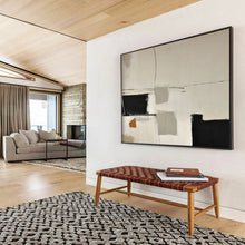 Load image into Gallery viewer, Geometric Neutral Abstract Painting for Mid - Century Home &amp; Art Gallery Corridor DKH248
