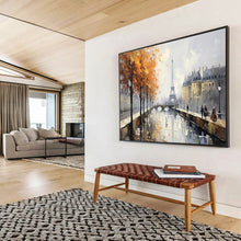 Load image into Gallery viewer, Autumn in Paris Large - scale acrylic painting DLZ171
