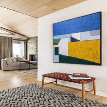 Load image into Gallery viewer, Bold Color - Block Abstract Painting on Canvas DKH557
