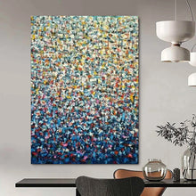 Load image into Gallery viewer, Colorful Pointillism Abstract Art - Perfect for Art Studio &amp; Living Room LargeART2344
