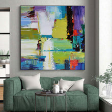 Load image into Gallery viewer, Colorful Urban Abstraction Art for Trendy City Loft &amp; Creative Office LargeART0896
