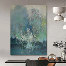 Load image into Gallery viewer, “Dripping Colorful Abstraction” - Multicolor Abstract Art on Canvas DKH1199
