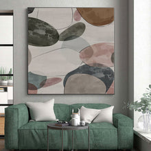 Load image into Gallery viewer, Giant Colorful Oval Abstract Acrylic for Playful Kids&#39; Room LargeART0268
