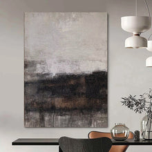 Load image into Gallery viewer, Grey - Black Deep Abstract Acrylic Art, Ideal for Art Studio &amp; Fireplace Sides LargeART0983
