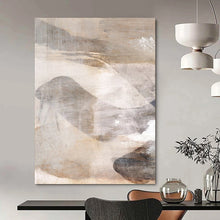 Load image into Gallery viewer, Muted Mountain Forms – Brown, Gray, and White Abstracted Peaks DTP210
