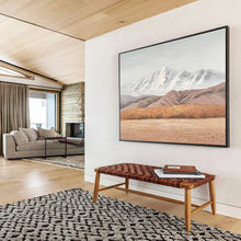 Load image into Gallery viewer, Mountain View “Serene Horizon” Painting on Canvas, Minimalist Landscape Art DKH890
